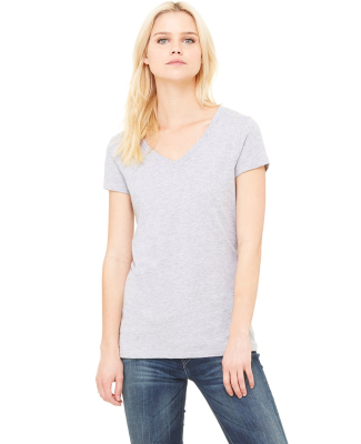 BELLA 6005 Womens V-Neck T-shirt in Athletic heather