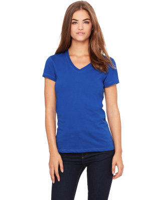 BELLA 6005 Womens V-Neck T-shirt in True royal