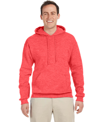 996M JERZEES® NuBlend™ Hooded Pullover Sweatshi in Retro heather coral