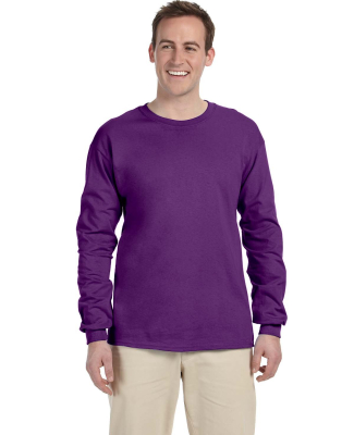 2400 Gildan Ultra Cotton Long Sleeve T Shirt in Purple
