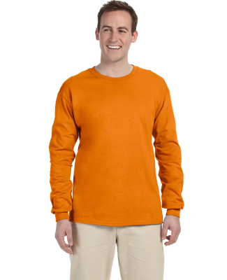 2400 Gildan Ultra Cotton Long Sleeve T Shirt in S orange