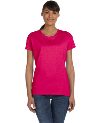 Fruit of the Loom Ladies Heavy Cotton HD153 100 Co in Cyber pink