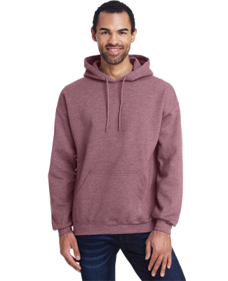 18500 Gildan Heavyweight Blend Hooded Sweatshirt in Heather dark maroon