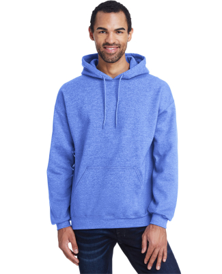 18500 Gildan Heavyweight Blend Hooded Sweatshirt in Heather deep royal