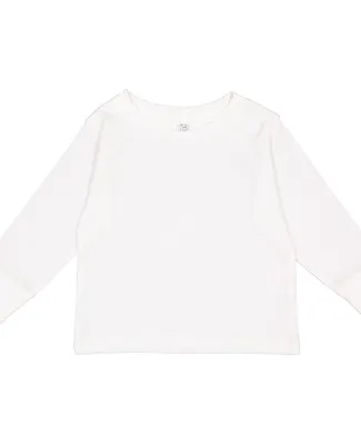 Rabbit Skins® 3311 Toddler Long Sleeve T-shirt in White