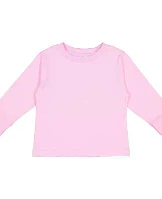 Rabbit Skins® 3311 Toddler Long Sleeve T-shirt in Pink