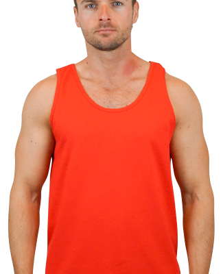 2200 Gildan Ultra Cotton Tank Top in Red