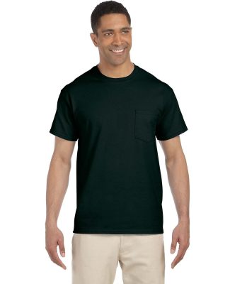 2300 Gildan Ultra Cotton Pocket T-shirt in Forest green