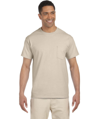 2300 Gildan Ultra Cotton Pocket T-shirt in Sand