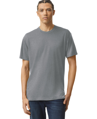 American Apparel TR401 Unisex Tri-Blend Track Tee in Athletic grey