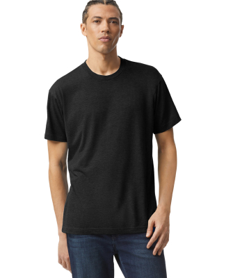 American Apparel TR401 Unisex Tri-Blend Track Tee in Tri-black