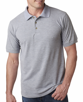 1000 Bayside Adult Cotton Pique Polo in Dark ash