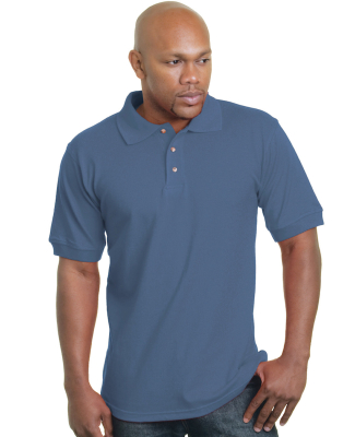 1000 Bayside Adult Cotton Pique Polo in Denim