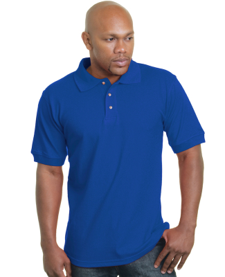 1000 Bayside Adult Cotton Pique Polo in Royal blue