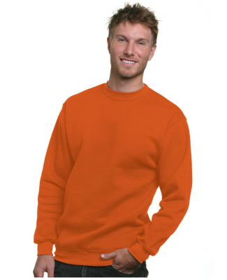 1102 Bayside Fleece Crew Neck Pullover S - 5XL in Bright orange