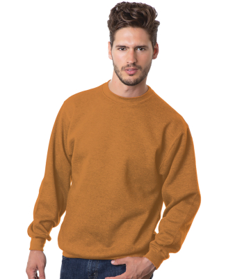 1102 Bayside Fleece Crew Neck Pullover S - 5XL  in Caramel brown