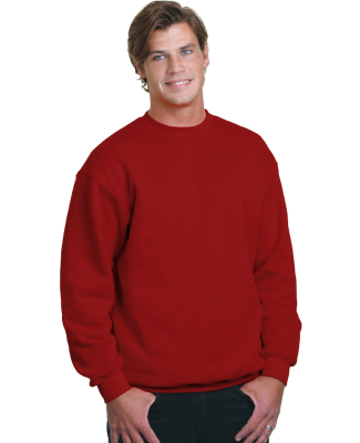 1102 Bayside Fleece Crew Neck Pullover S - 5XL  in Cardinal