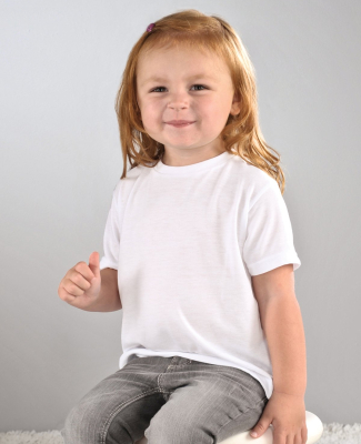 1310 SubliVie Toddler Polyester Sublimation T-Shir in White