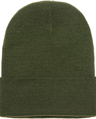 1501 Yupoong Heavyweight Cuffed Knit Cap in Olive
