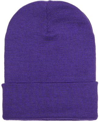 1501 Yupoong Heavyweight Cuffed Knit Cap in Purple