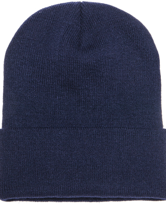 1501 Yupoong Heavyweight Cuffed Knit Cap in Navy