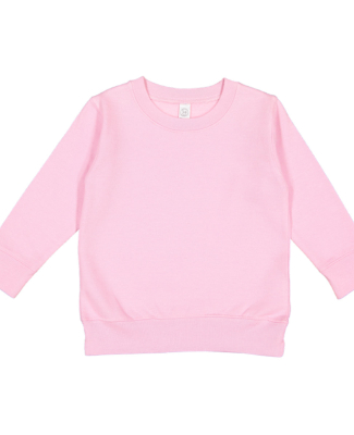3317 Rabbit Skins Toddler/Juvenile Crew Neck Sweat in Pink