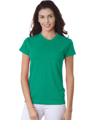 3325 Bayside Ladies' Short-Sleeve Tee in Kelly green
