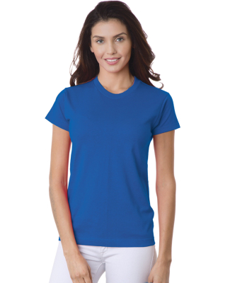 3325 Bayside Ladies' Short-Sleeve Tee in Royal blue