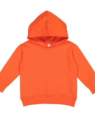3326 Rabbit Skins Toddler Hooded Sweatshirt with P in Orange