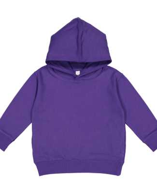 3326 Rabbit Skins Toddler Hooded Sweatshirt with P in Purple
