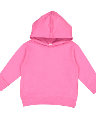 3326 Rabbit Skins Toddler Hooded Sweatshirt with P in Raspberry