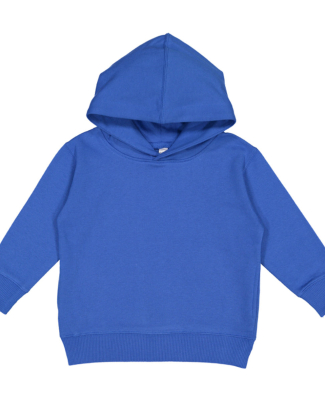 3326 Rabbit Skins Toddler Hooded Sweatshirt with P in Royal