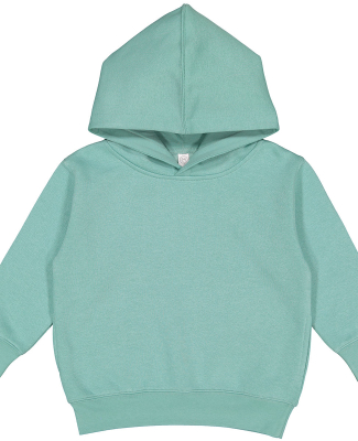 3326 Rabbit Skins Toddler Hooded Sweatshirt with P in Saltwater
