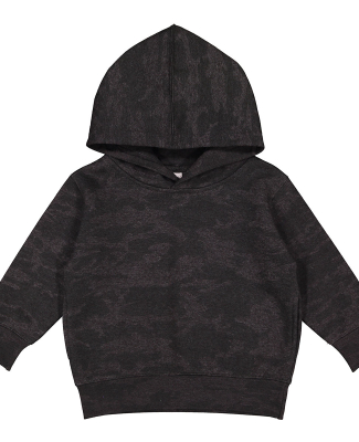 3326 Rabbit Skins Toddler Hooded Sweatshirt with P in Storm Camo