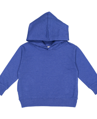 3326 Rabbit Skins Toddler Hooded Sweatshirt with P in Vintage Royal