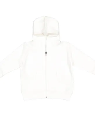 3346 Rabbit Skins Toddler Fleece Zip Hoodie in White