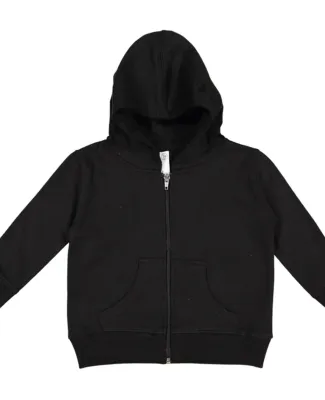3346 Rabbit Skins Toddler Fleece Zip Hoodie in Black