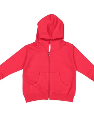 3346 Rabbit Skins Toddler Fleece Zip Hoodie in Red