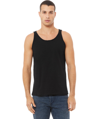 BELLA+CANVAS 3480 Unisex Cotton Tank Top in Black