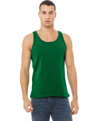 BELLA+CANVAS 3480 Unisex Cotton Tank Top in Kelly