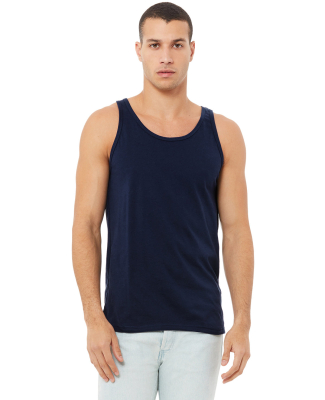 BELLA+CANVAS 3480 Unisex Cotton Tank Top in Navy