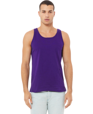 BELLA+CANVAS 3480 Unisex Cotton Tank Top in Team purple