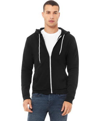 BELLA+CANVAS 3739 Unisex Poly-Cotton Fleece Hoodie in Black