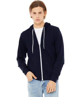 BELLA+CANVAS 3739 Unisex Poly-Cotton Fleece Hoodie in Navy
