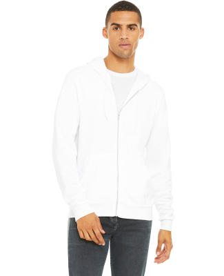 BELLA+CANVAS 3739 Unisex Poly-Cotton Fleece Hoodie in White