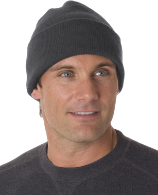 3825 Bayside Knit Cuff Beanie in Charcoal