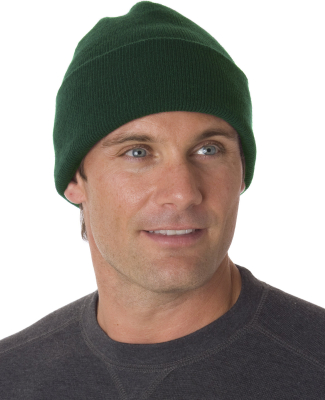 3825 Bayside Knit Cuff Beanie in Forest green