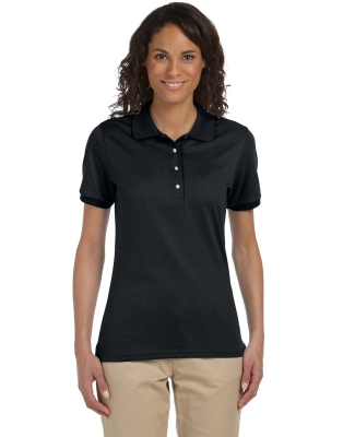 437W Jerzees Ladies' Jersey Polo with SpotShield in Black