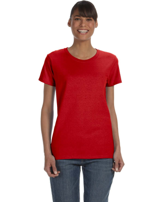 5000L Gildan Missy Fit Heavy Cotton T-Shirt in Red