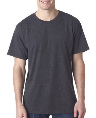 5010 Bayside Adult Heather Jersey Tee in Heather Charcoal